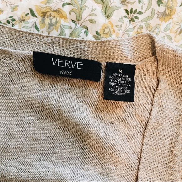 Cream sparkly long and light cardigan - Picture 2 of 4